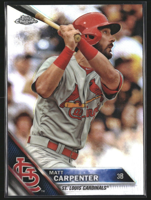 Matt Carpenter 2016 Topps Chrome 157 Refractor St. Louis Cardinals