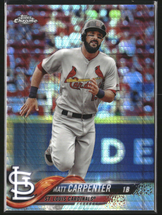 Matt Carpenter 2018 Topps Chrome 33 Prism Refractor St. Louis Cardinals