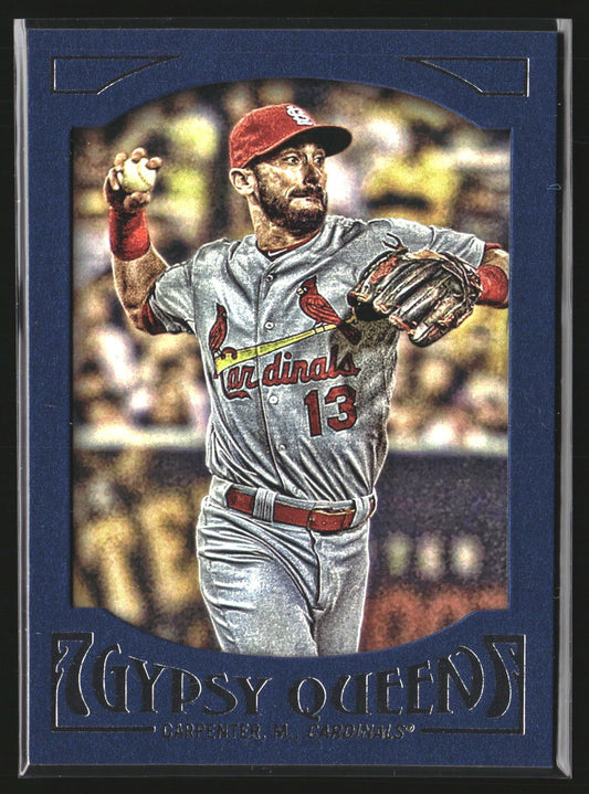 Matt Carpenter 2016 Topps Gypsy Queen 60 Framed Blue St. Louis Cardinals