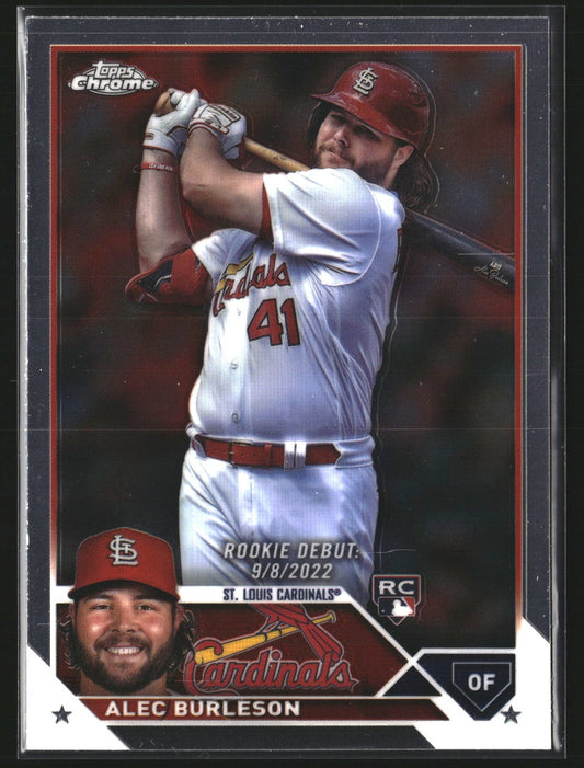 Alec Burleson 2023 Topps Chrome Update USC90 St. Louis Cardinals