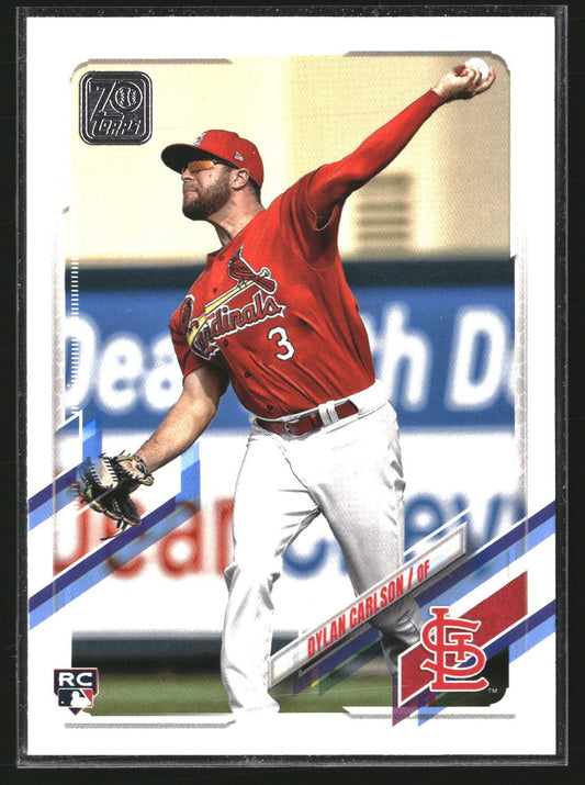 Dylan Carlson 2021 Topps 285 Factory Set Bonus: Rookie Image Variation Cardinals