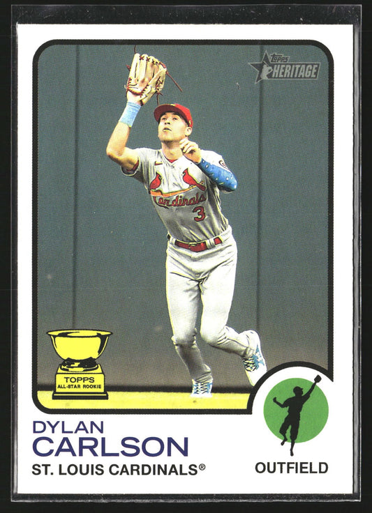 Dylan Carlson 2022 Topps Heritage 259 St. Louis Cardinals