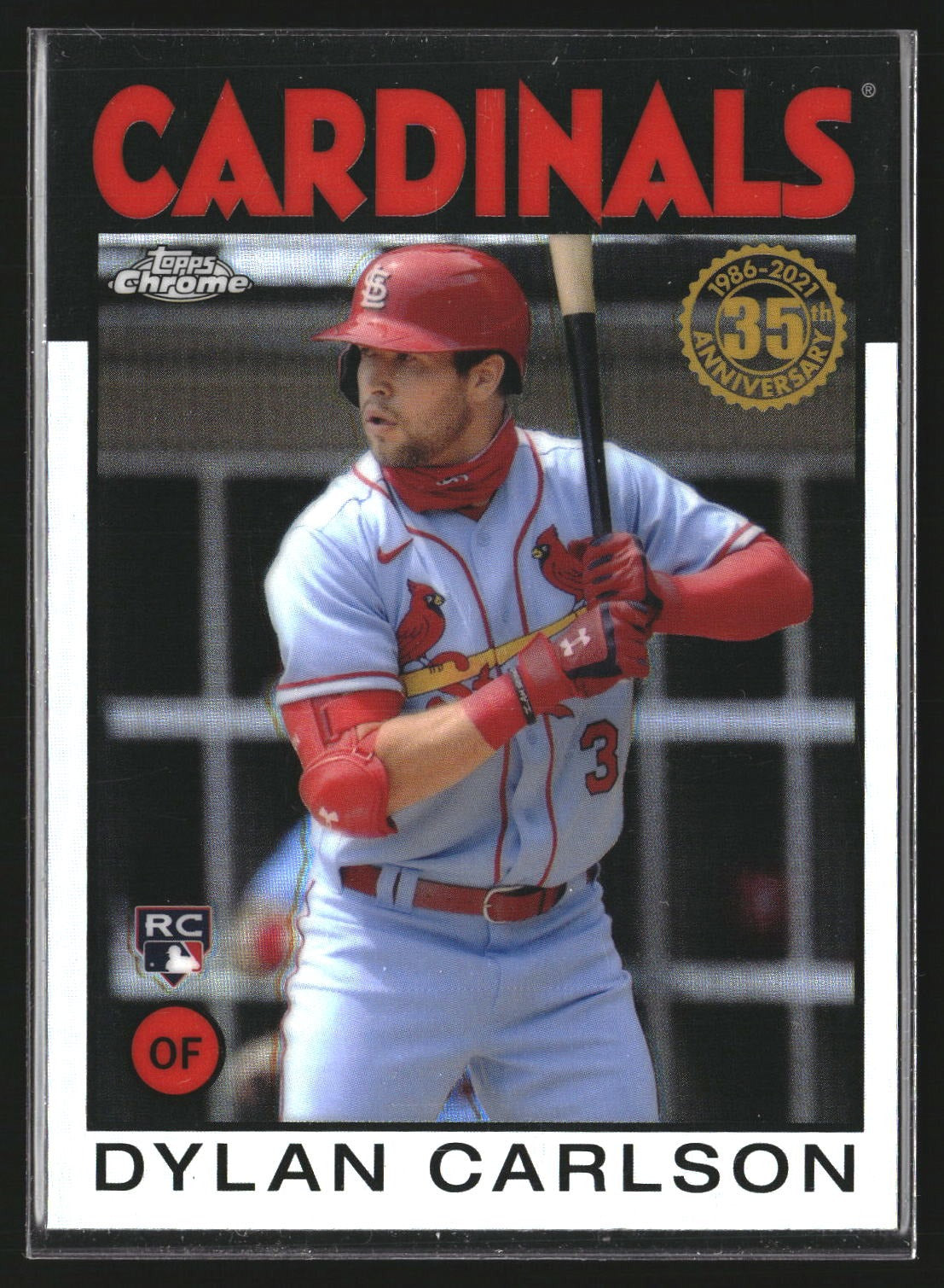 Dylan Carlson 2021 Topps Chrome 86BC-6 1986 Topps Baseball 35th Cardinals