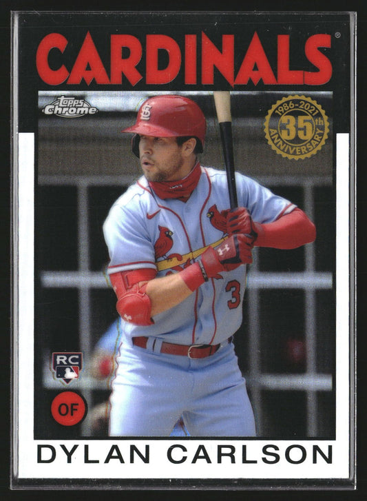 Dylan Carlson 2021 Topps Chrome 86BC-6 1986 Topps Baseball 35th Cardinals