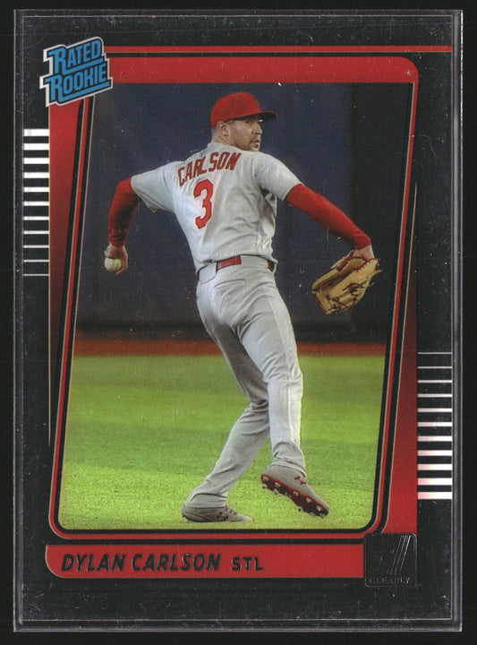 Dylan Carlson 2021 Panini Chronicles 17 Clearly Donruss St. Louis Cardinals