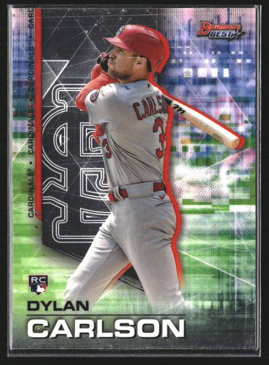 Dylan Carlson 2021 Bowman's Best 64 RC RC St. Louis Cardinals
