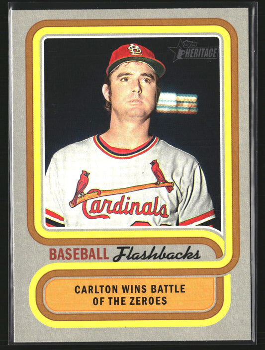 Steve Carlton 2019 Topps Heritage BF-SC Baseball Flashbacks St. Louis Cardinals