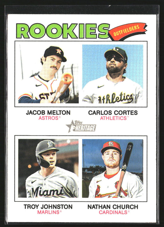 2026 Rookie Outfielders (Melton/Cortes)2026 Topps Heritage 373 RC