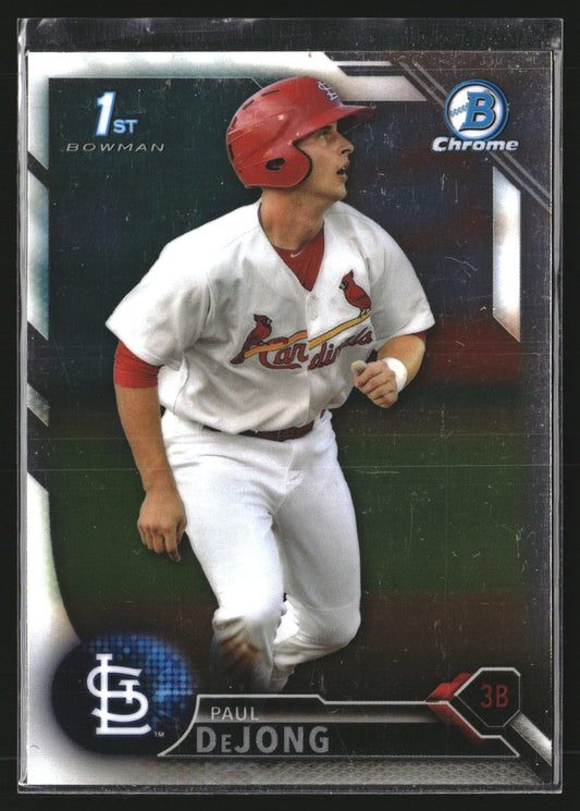 Paul DeJong 2016 Bowman BCP43 Chrome Prospects St. Louis Cardinals