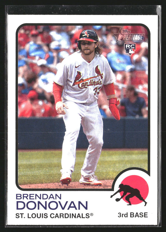 Brendan Donovan 2022 Topps Heritage 543 RC RC St. Louis Cardinals