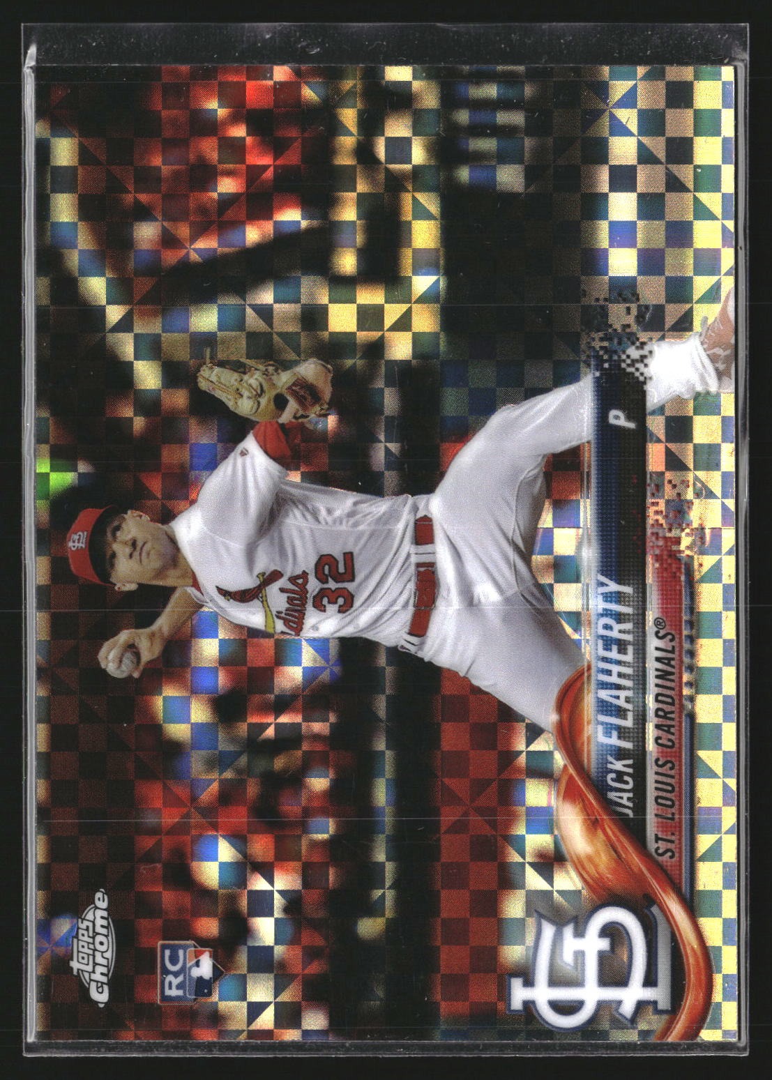 Jack Flaherty 2018 Topps Chrome 4 X-Fractor RC RC St. Louis Cardinals