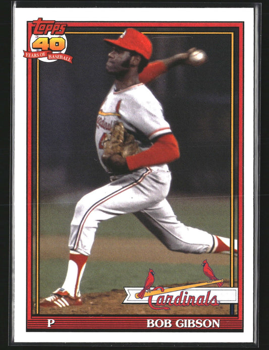 Bob Gibson 2021 Topps Archives 181 St. Louis Cardinals