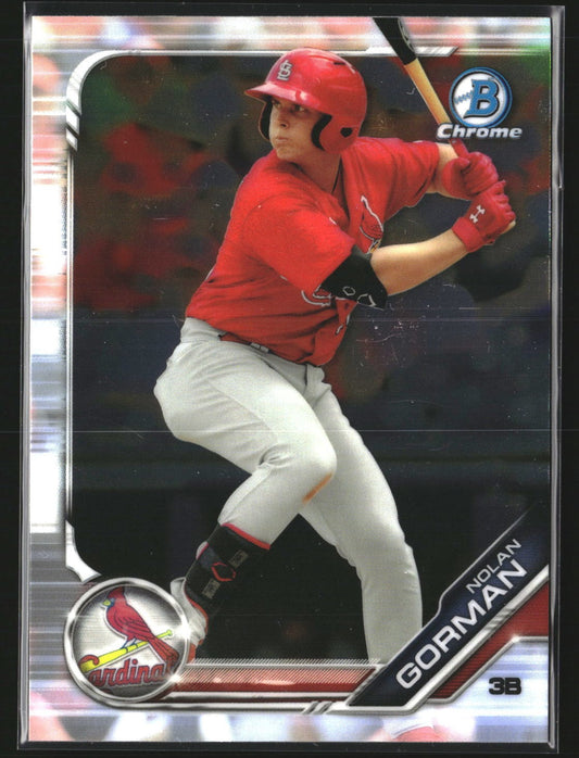 Nolan Gorman 2019 Bowman Chrome BCP-221 Prospects St. Louis Cardinals