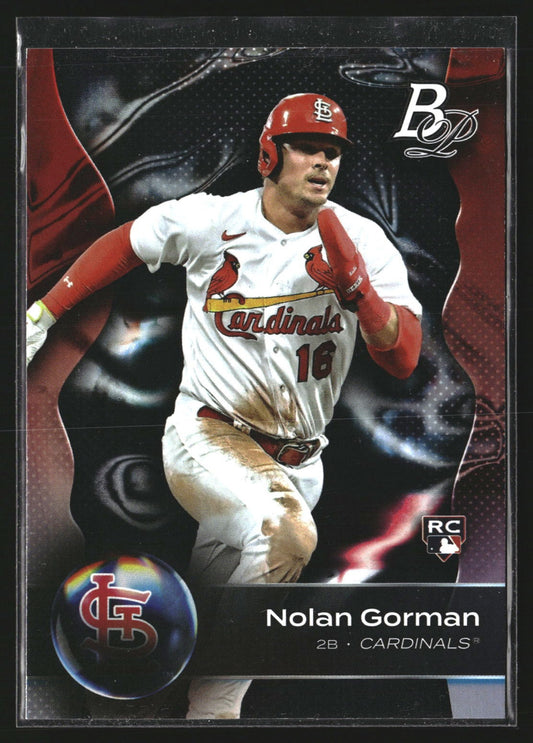 Nolan Gorman 2023 Bowman Platinum 77 Ice Foil RC RC St. Louis Cardinals