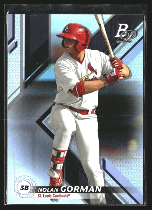 Nolan Gorman 2019 Bowman Platinum TOP-20 Top Prospects St. Louis Cardinals