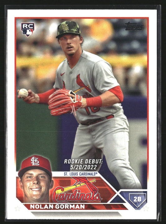 Nolan Gorman 2023 Topps Update US212 St. Louis Cardinals