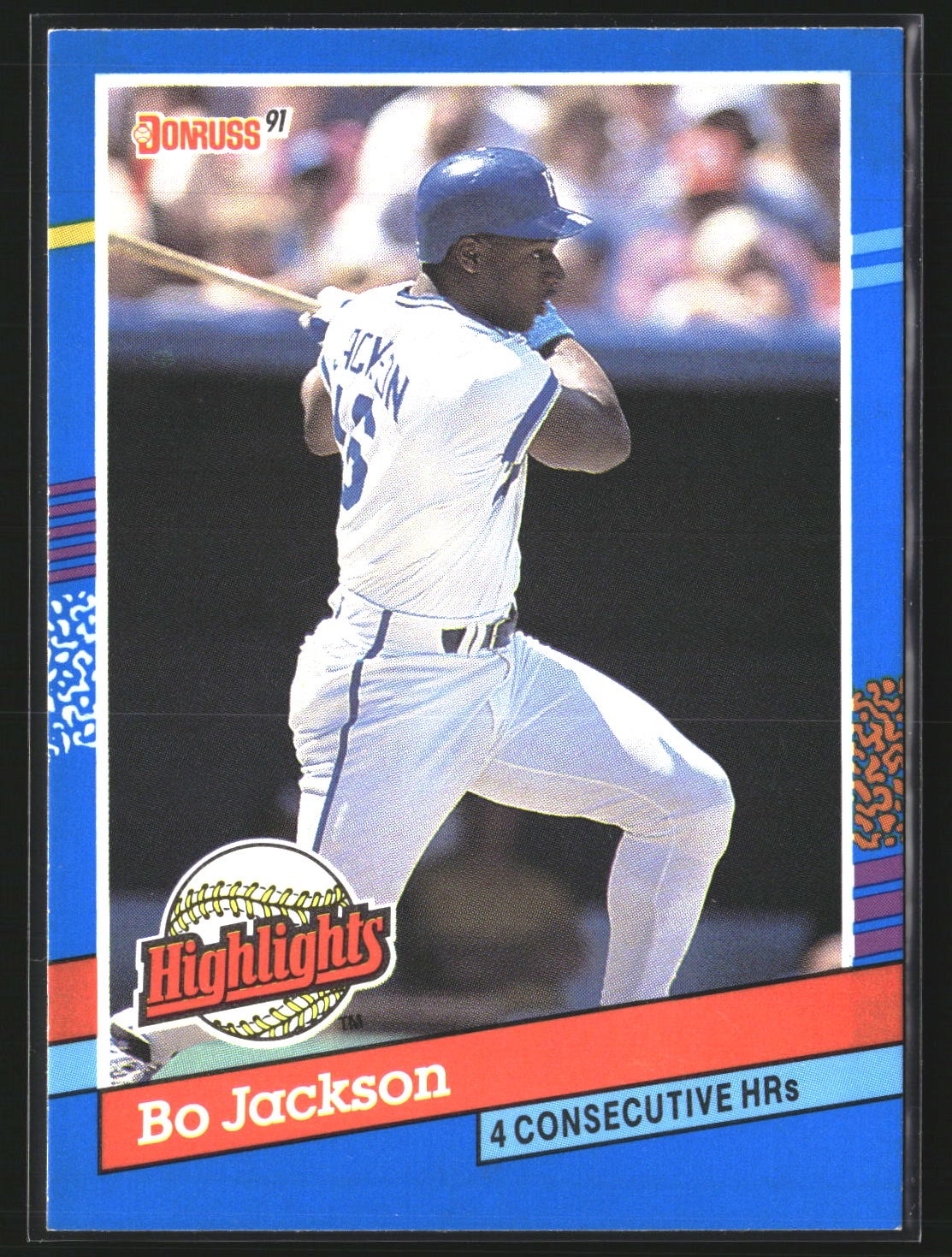 Bo Jackson 1991 Donruss BC-10 Bonus Cards Kansas City Royals