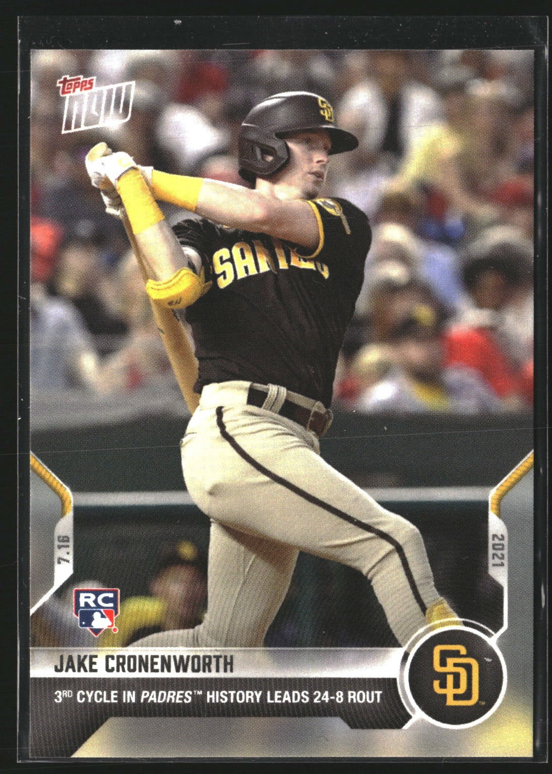 Jake Cronenworth 2021 Topps Now 511 San Diego Padres