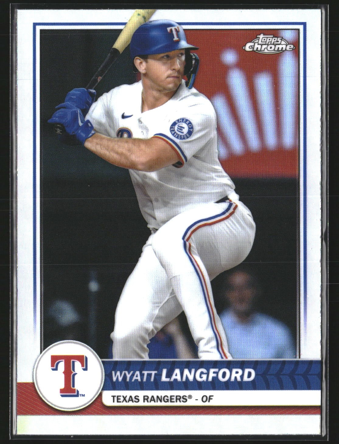 Wyatt Langford 2026 Topps 14 Flagship Collection Chrome Texas Rangers