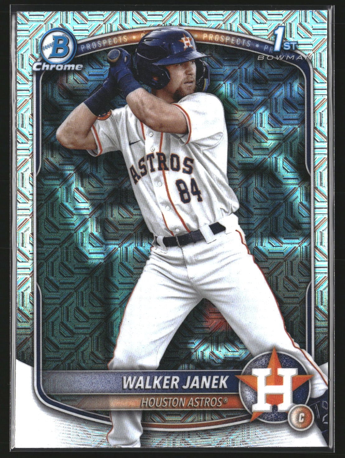 Walker Janek 2025 Bowman BCP-15 Chrome Prospects Mojo Refractor Houston Astros