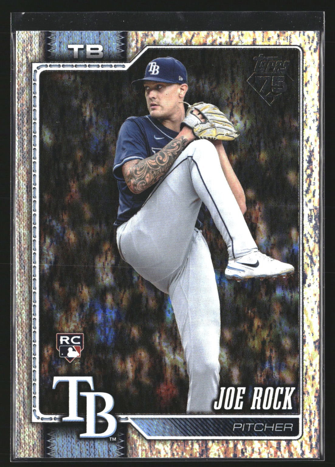 Joe Rock 2026 Topps 134 Confetti RC RC Tampa Bay Rays