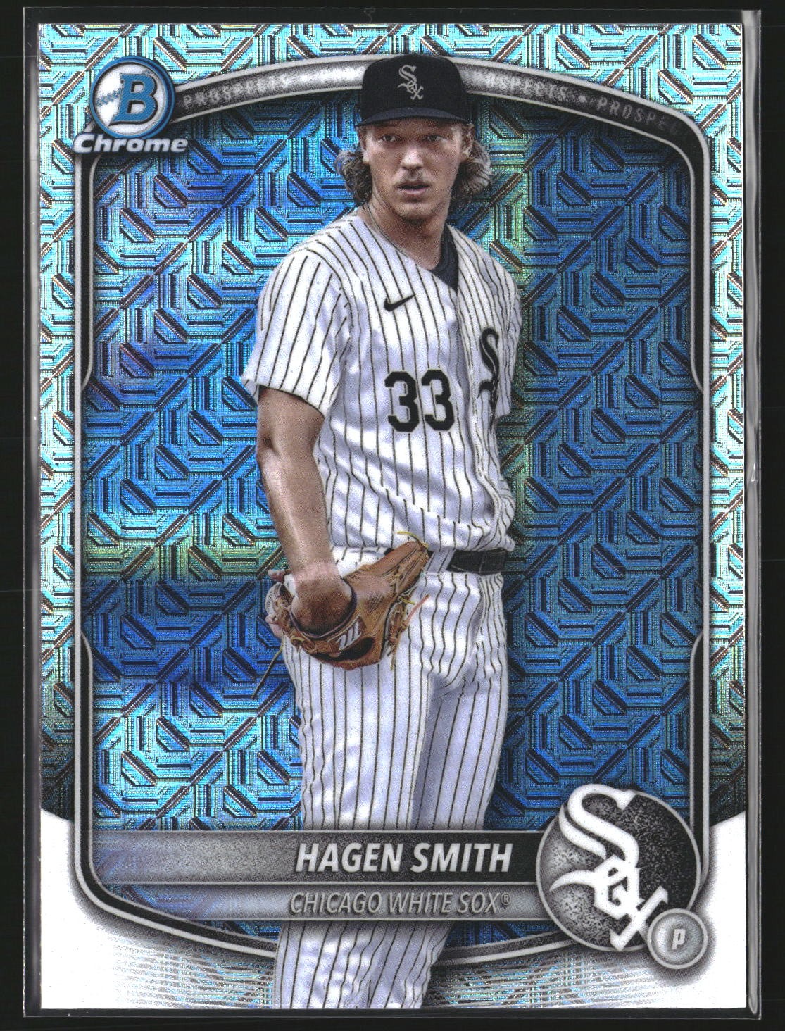 Hagen Smith 2025 Bowman BCP-44 Chrome Prospects Mojo Refractor Chicago White Sox
