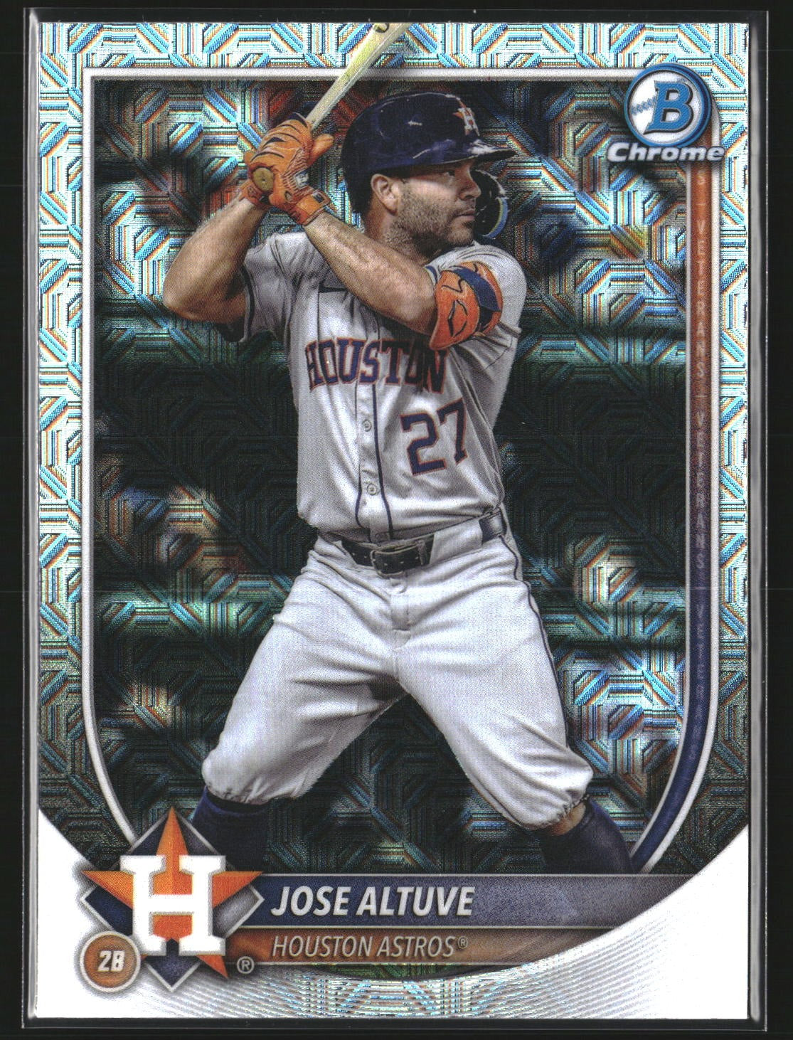 Jose Altuve 2025 Bowman 63 Chrome Mojo Refractor Houston Astros