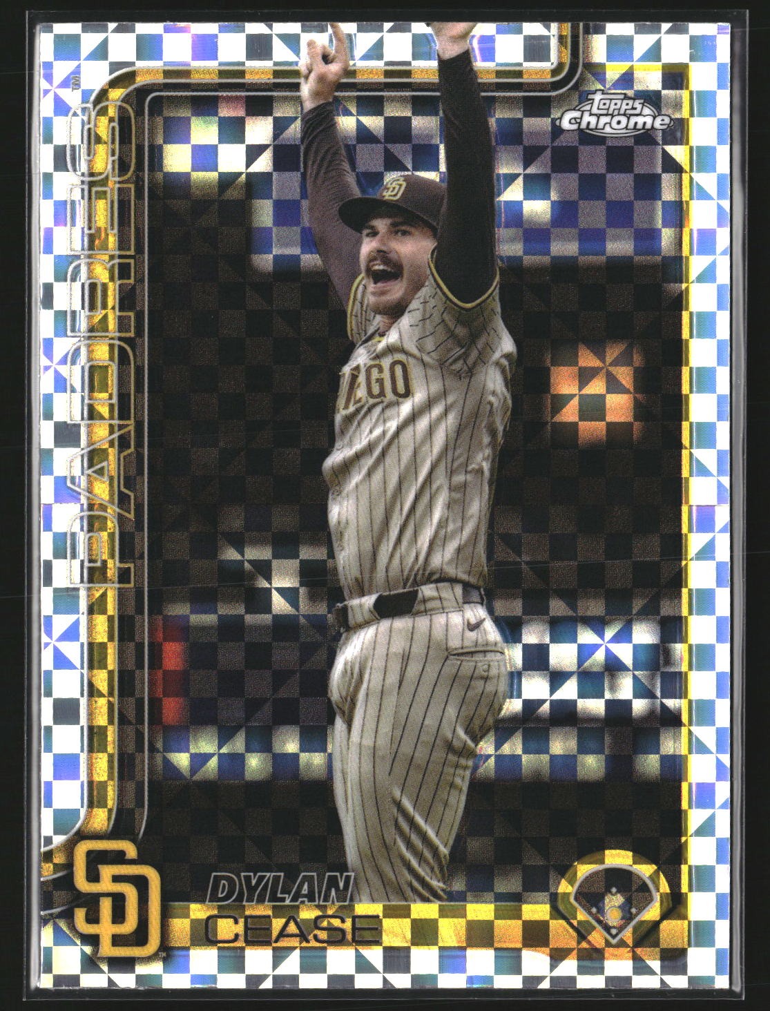 Dylan Cease 2025 Topps Chrome 212 X-Fractors San Diego Padres
