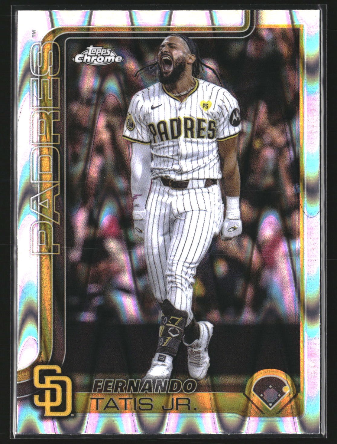 Fernando Tatis Jr. 2025 Topps Chrome 159 RayWave Refractor San Diego Padres