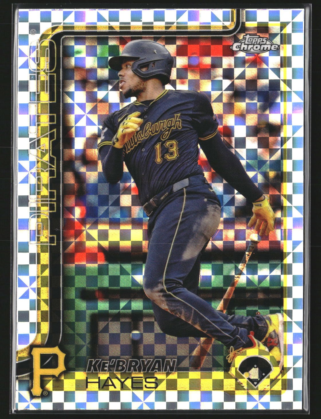 Ke’Bryan Hayes 2025 Topps Chrome 196 X-Fractors Pittsburgh Pirates