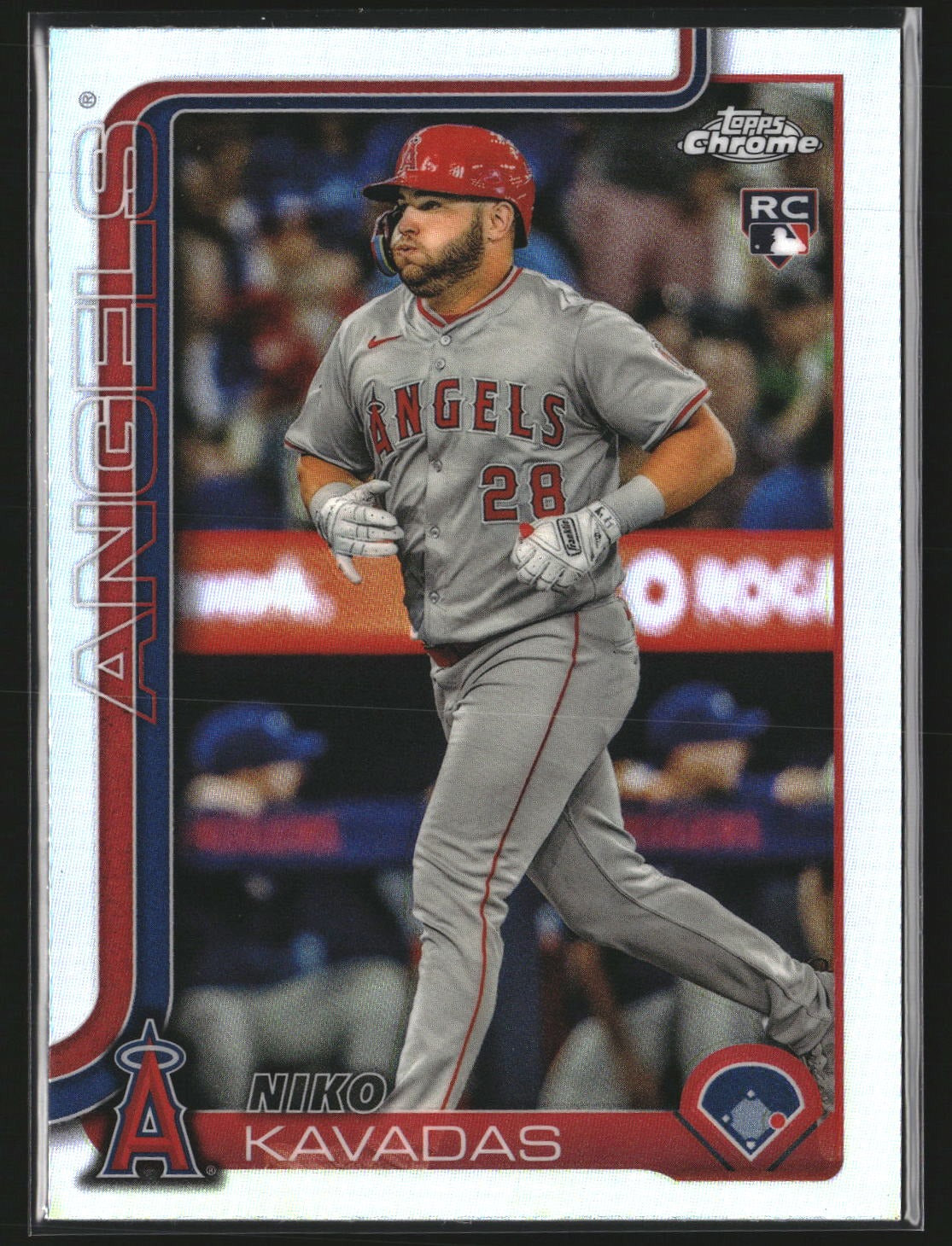 Niko Kavadas 2025 Topps Chrome 20 Refractor RC RC Los Angeles Angels