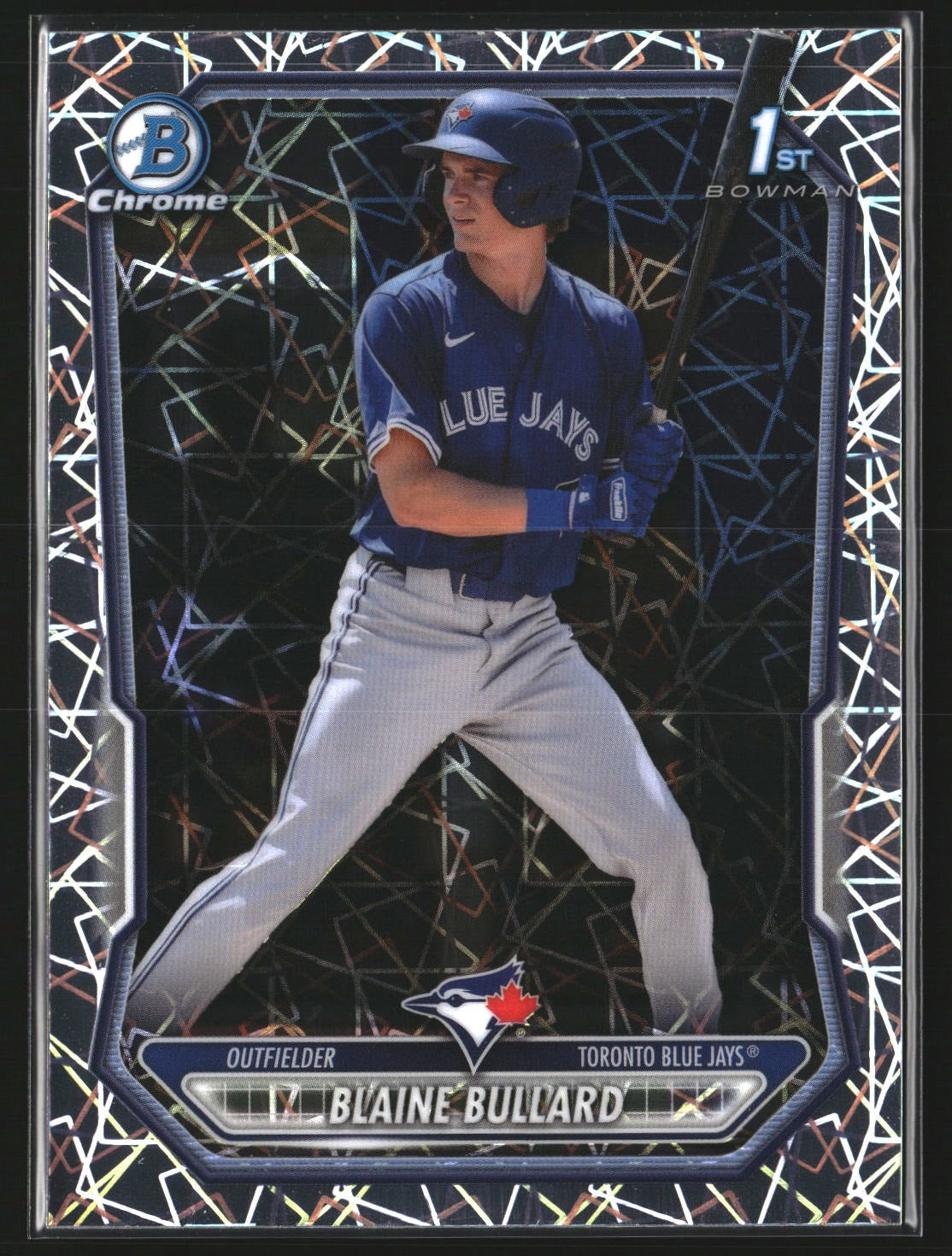 Blaine Bullard 2026 Bowman BCP-18 Chrome Prospects Lazer Refractor Blue Jays