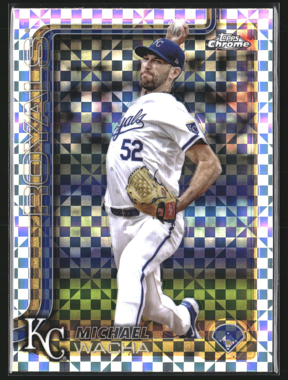 Michael Wacha 2025 Topps Chrome 284 X-Fractors Kansas City Royals