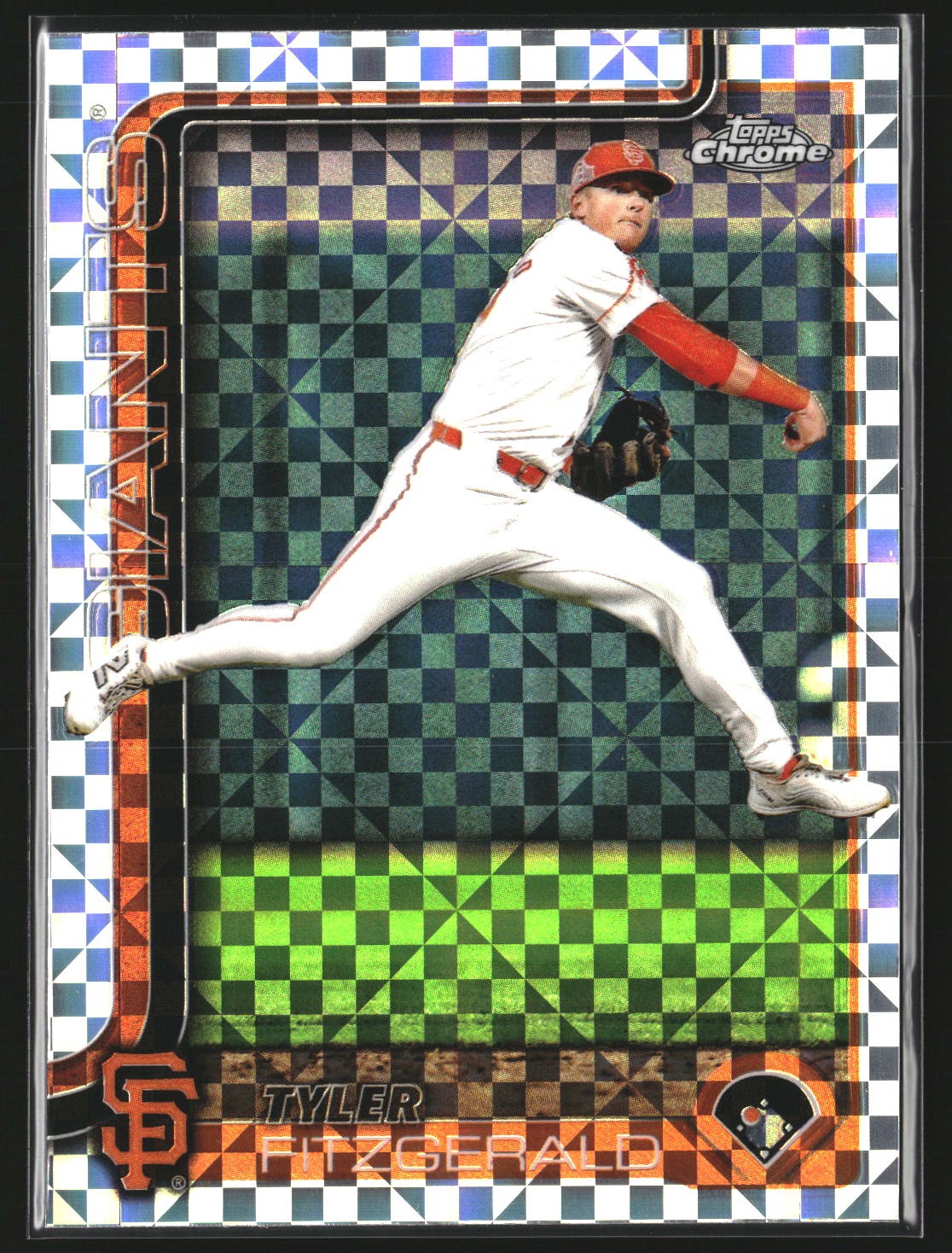 Tyler Fitzgerald 2025 Topps Chrome 30 X-Fractors San Francisco Giants