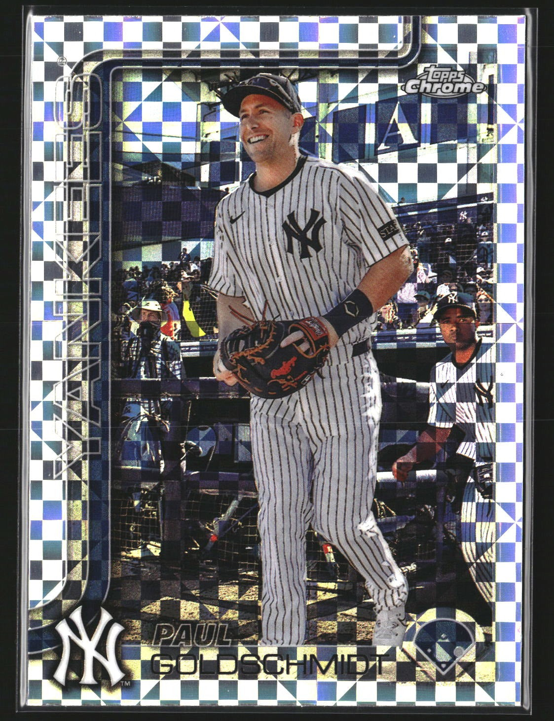 Paul Goldschmidt 2025 Topps Chrome 168 X-Fractors New York Yankees
