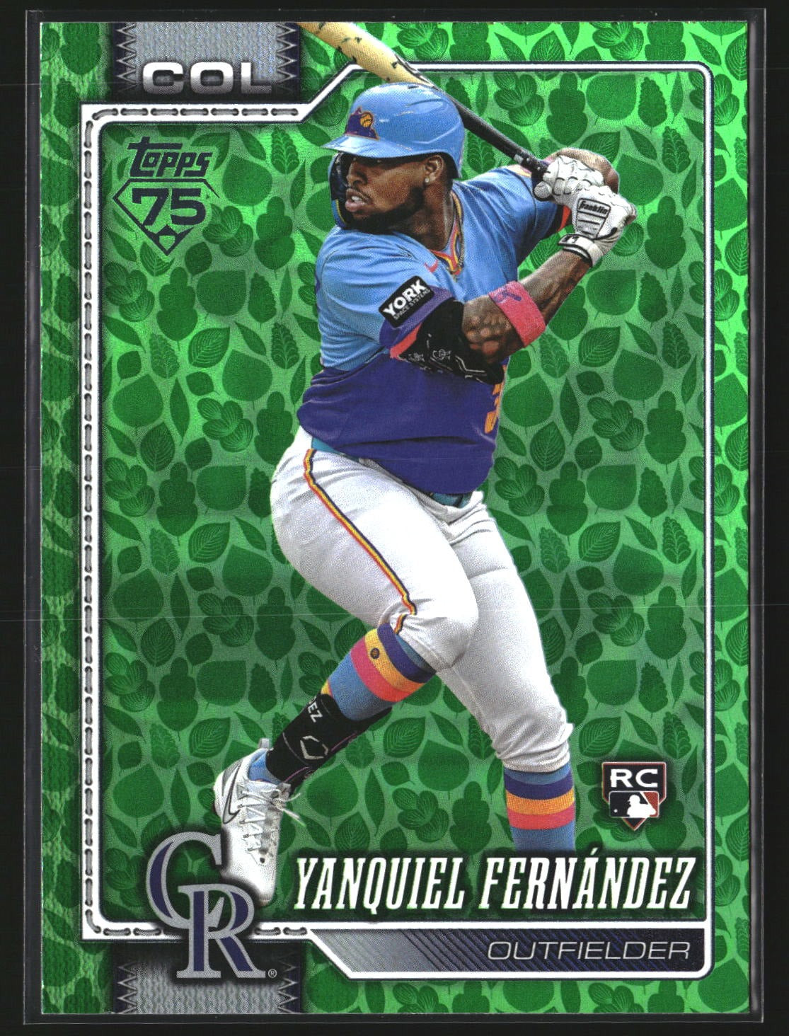 Yanquiel Fernandez 2026 Topps 116 Holiday Colorado Rockies