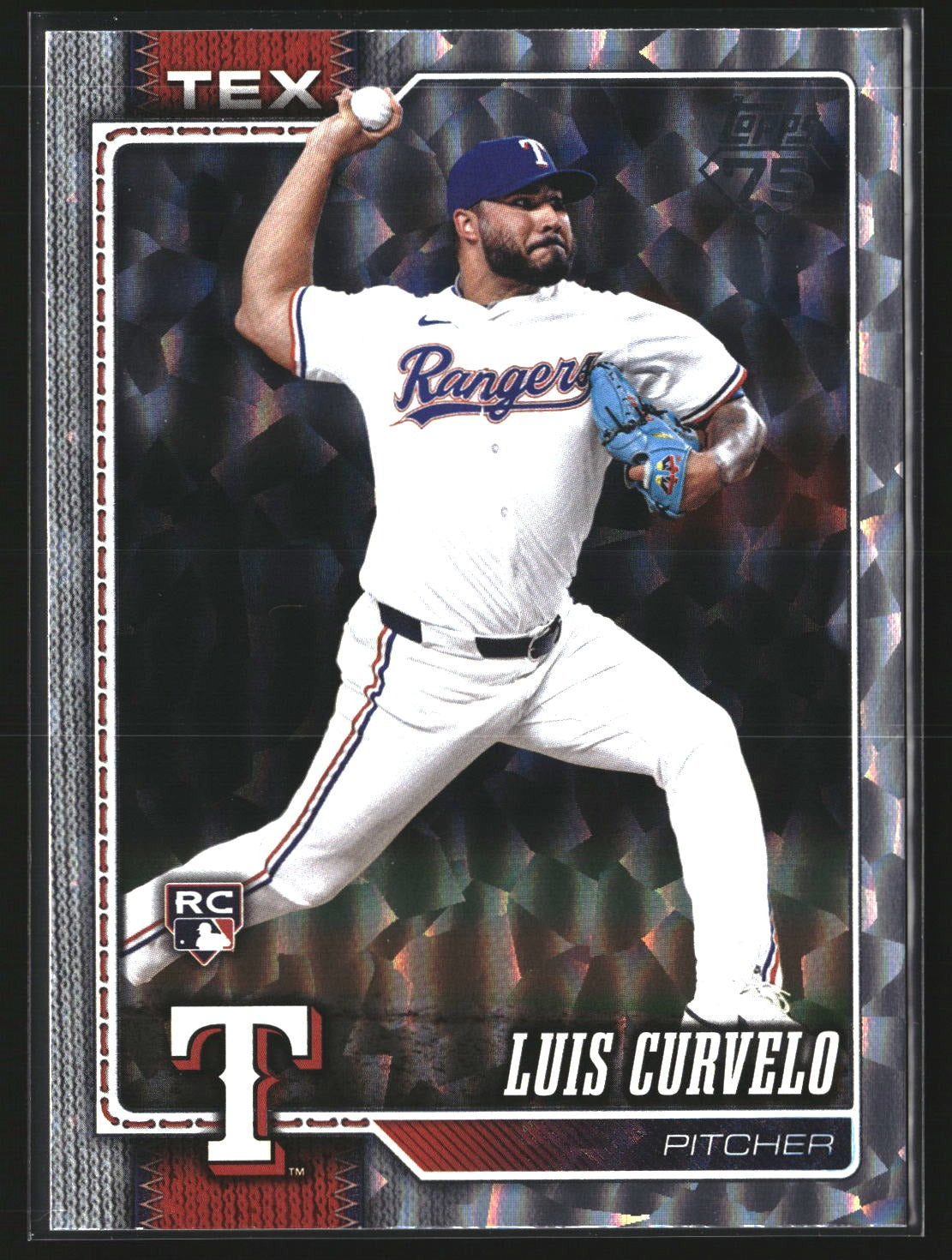 Luis Curvelo 2026 Topps 386 Diamante Foil RC RC Texas Rangers