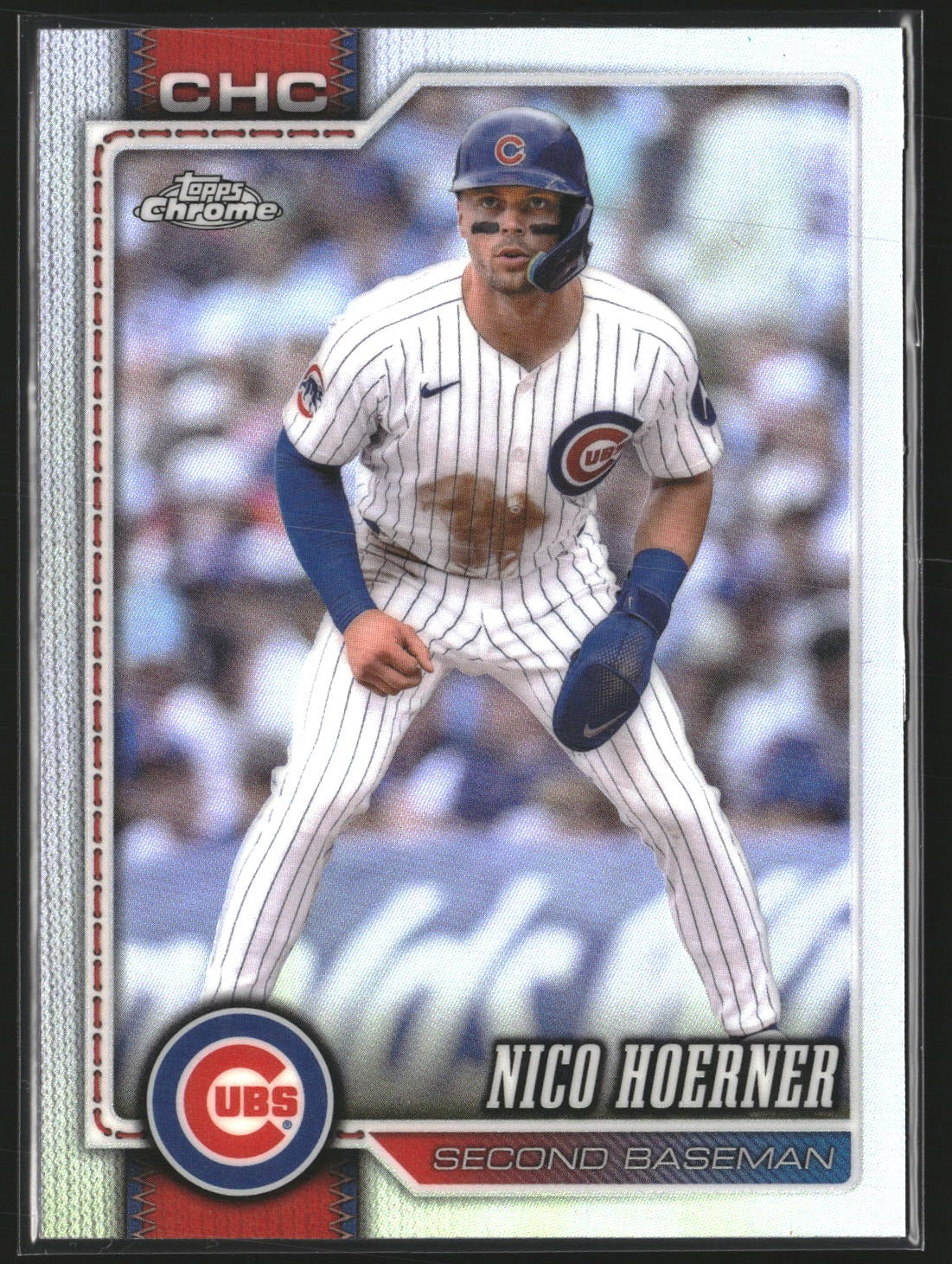 Nico Hoerner 2026 Topps Chrome 29 Refractor Chicago Cubs