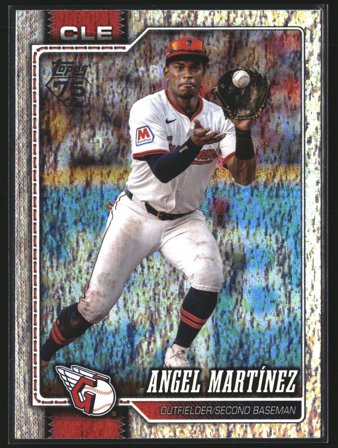 Angel Martínez 2026 Topps 244 Holo Foil Cleveland Guardians