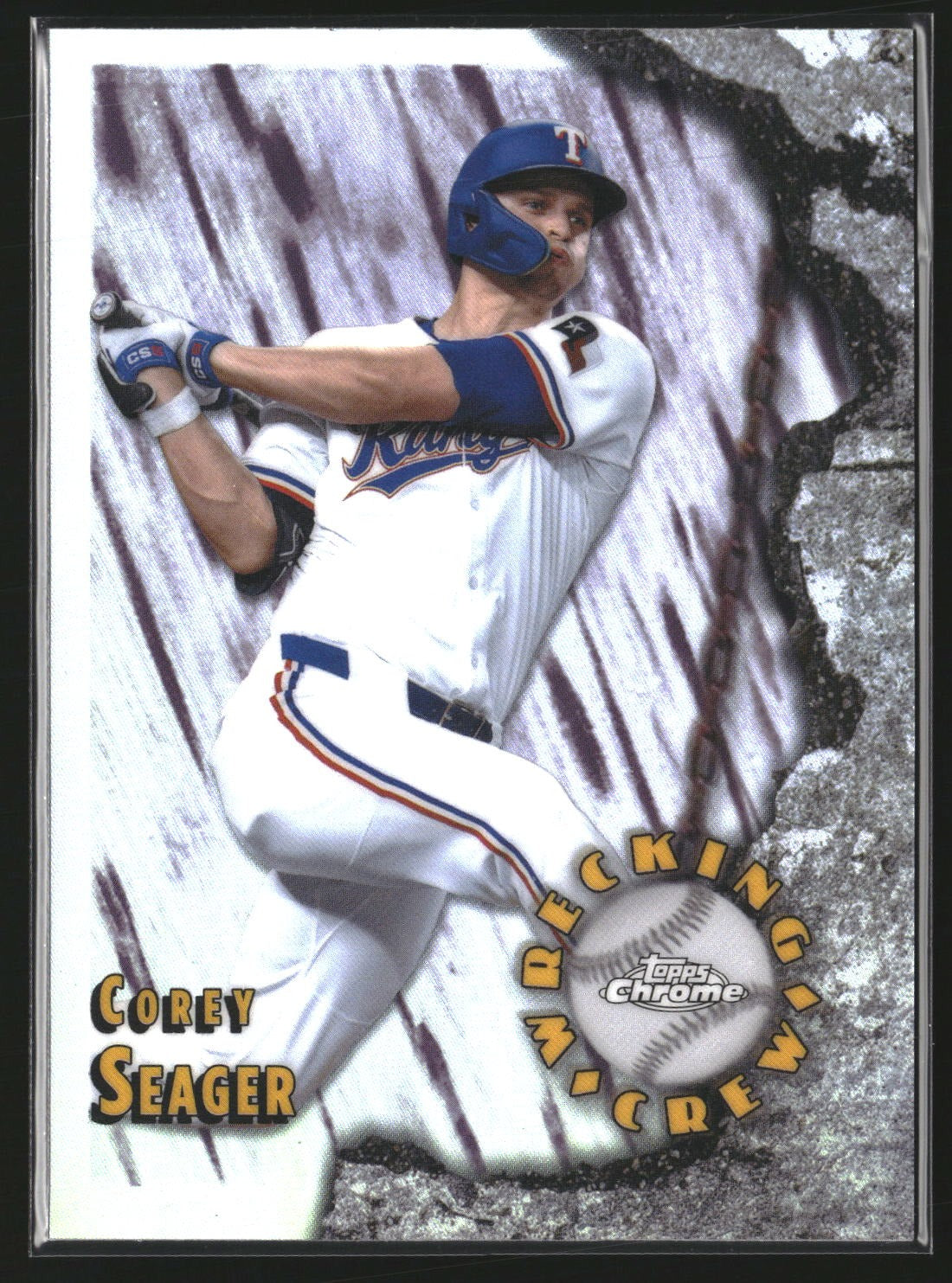 Corey Seager 2026 Topps Chrome WC-16 Wrecking Crew Texas Rangers