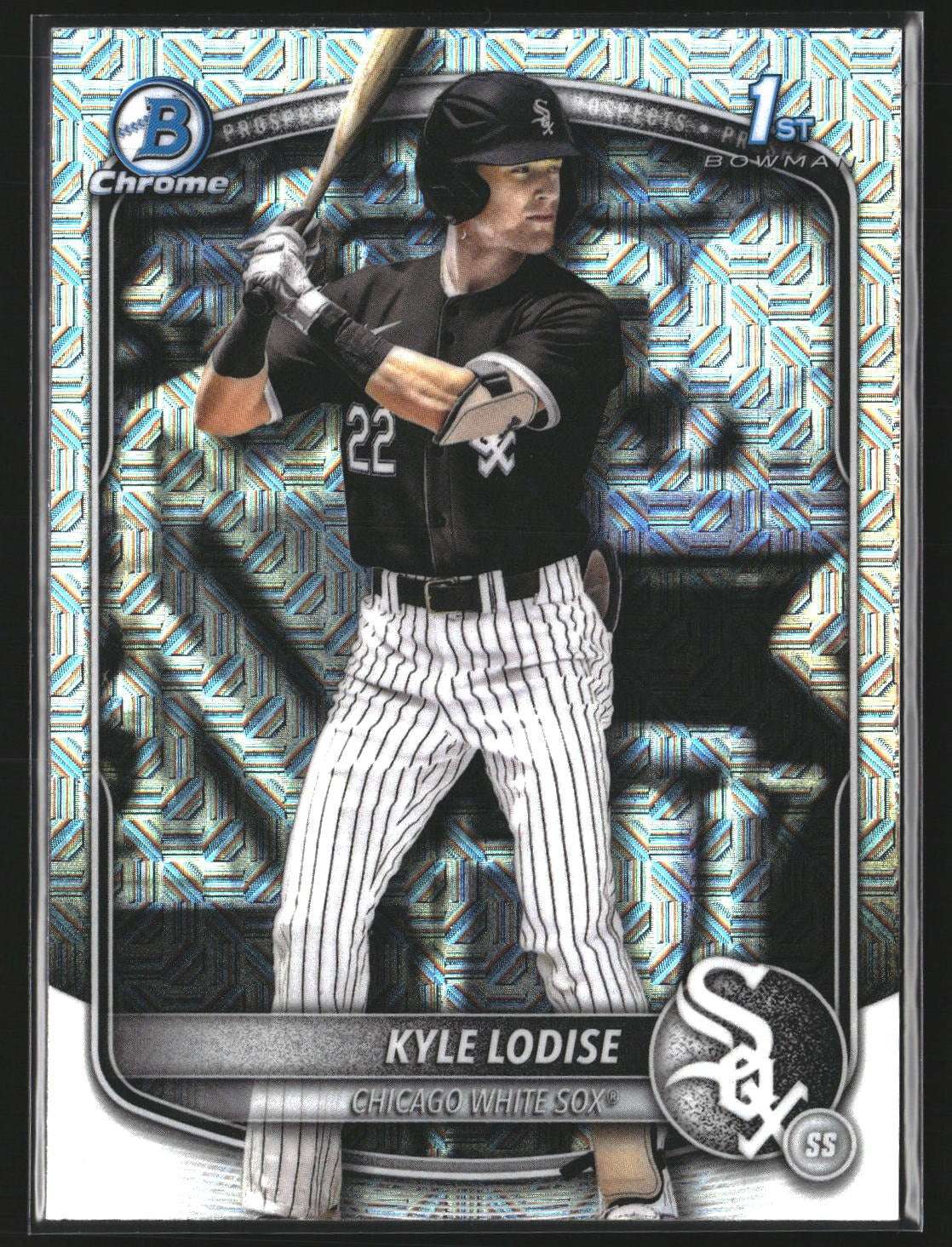 Kyle Lodise 2025 Bowman Draft BDC-144 Chrome Mojo Refractor Chicago White Sox
