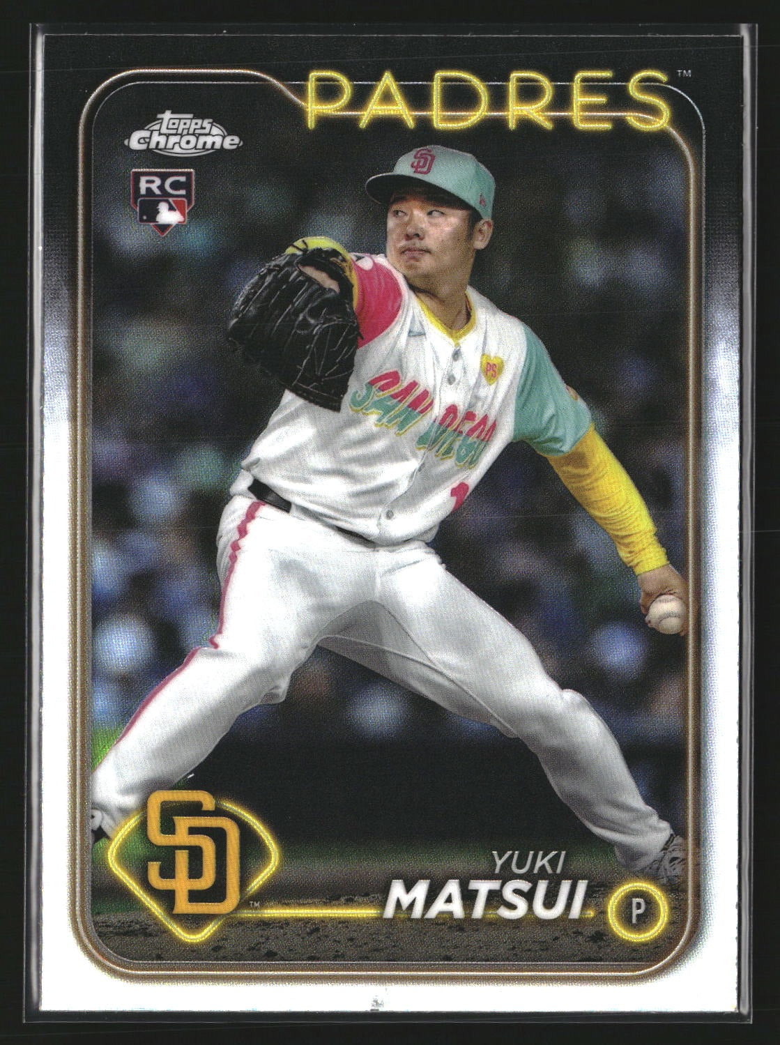 Yuki Matsui 2024 Topps Chrome Update USC187 Refractor San Diego Padres