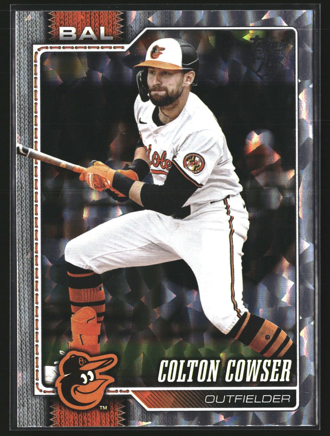 Colton Cowser 2026 Topps 166 Silver Crackle Foil Baltimore Orioles