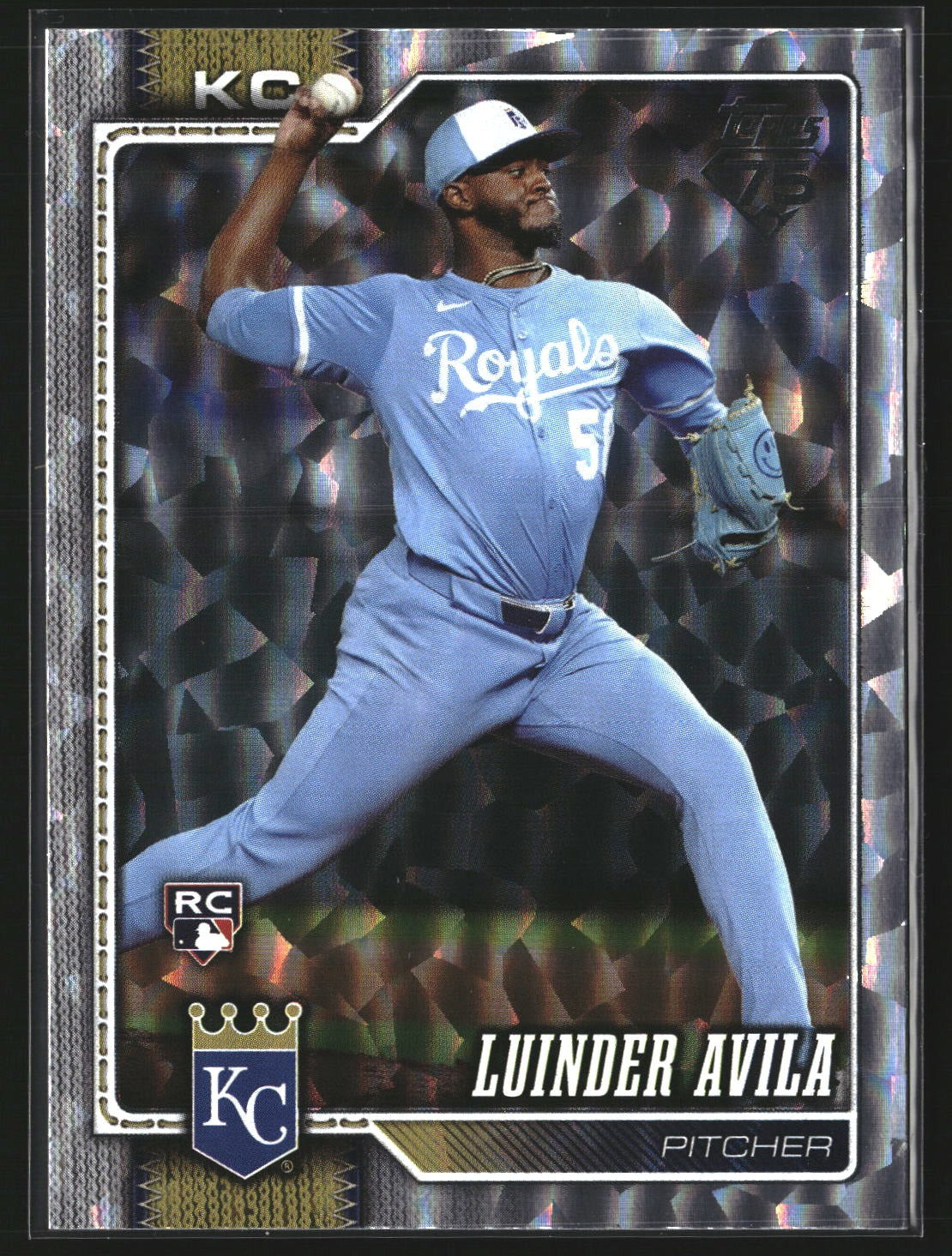 Luinder Avila 2026 Topps 120 Silver Crackle Foil RC RC Kansas City Royals