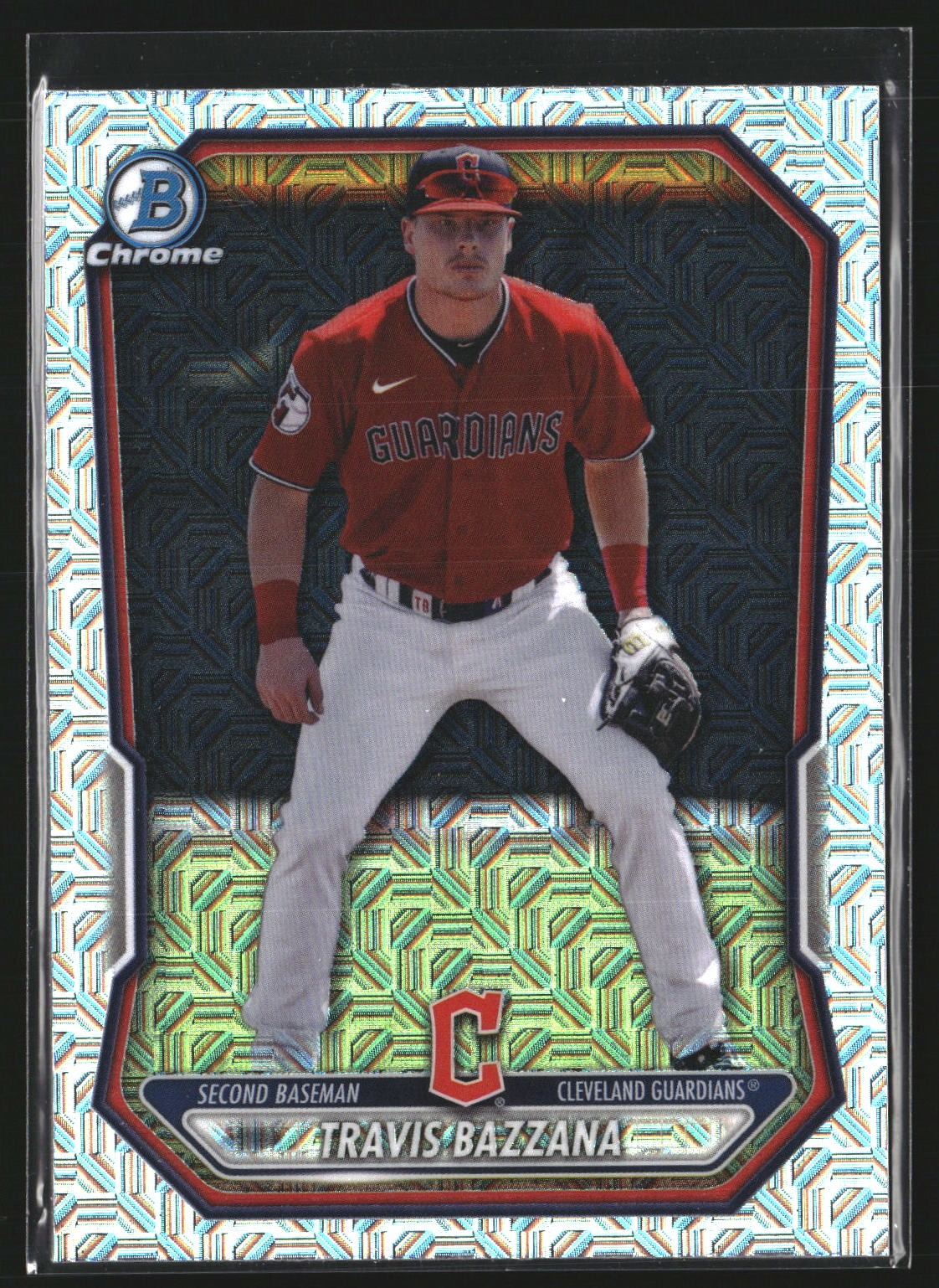 Travis Bazzana 2026 Bowman BCP-35 Chrome Prospects Mojo Refractor Guardians
