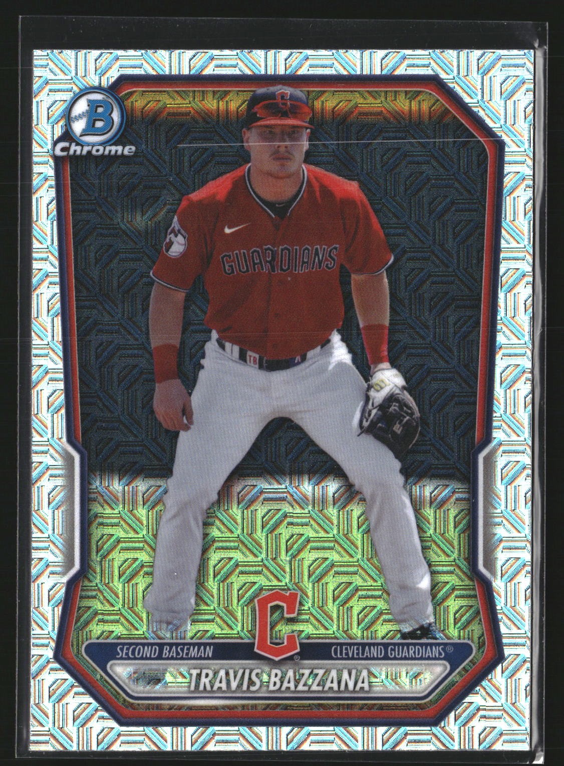 Travis Bazzana 2026 Bowman BCP-35 Chrome Prospects Mojo Refractor Guardians