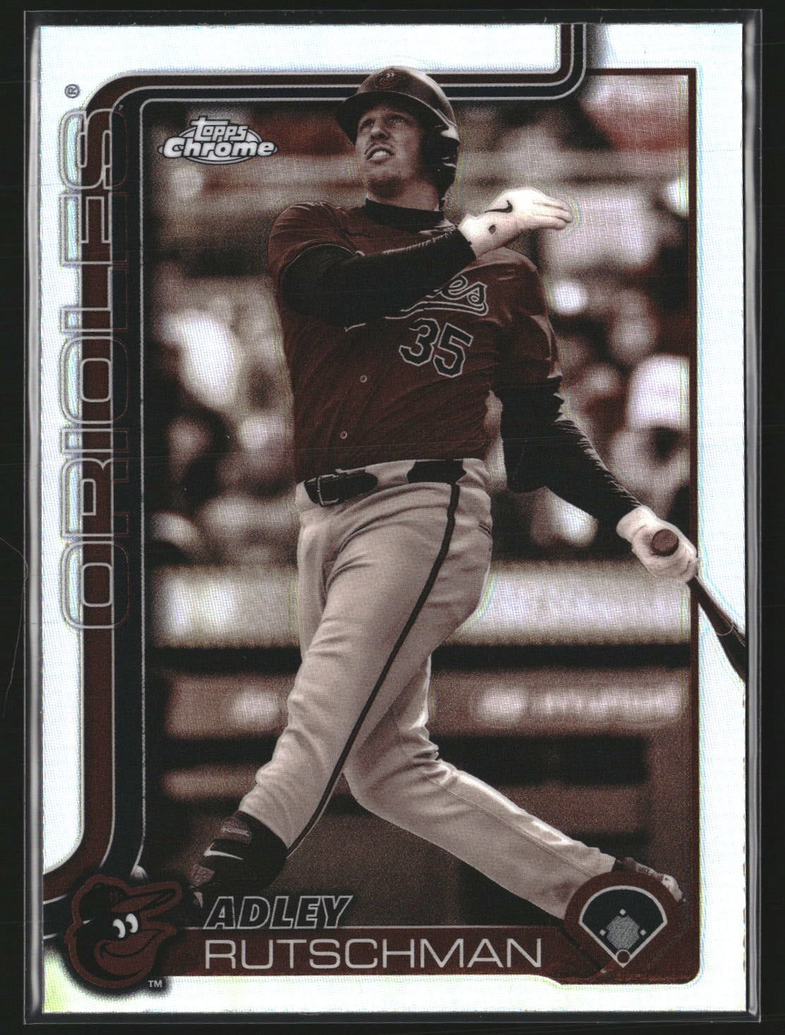 Adley Rutschman 2025 Topps Chrome 271 Sepia Refractor Baltimore Orioles