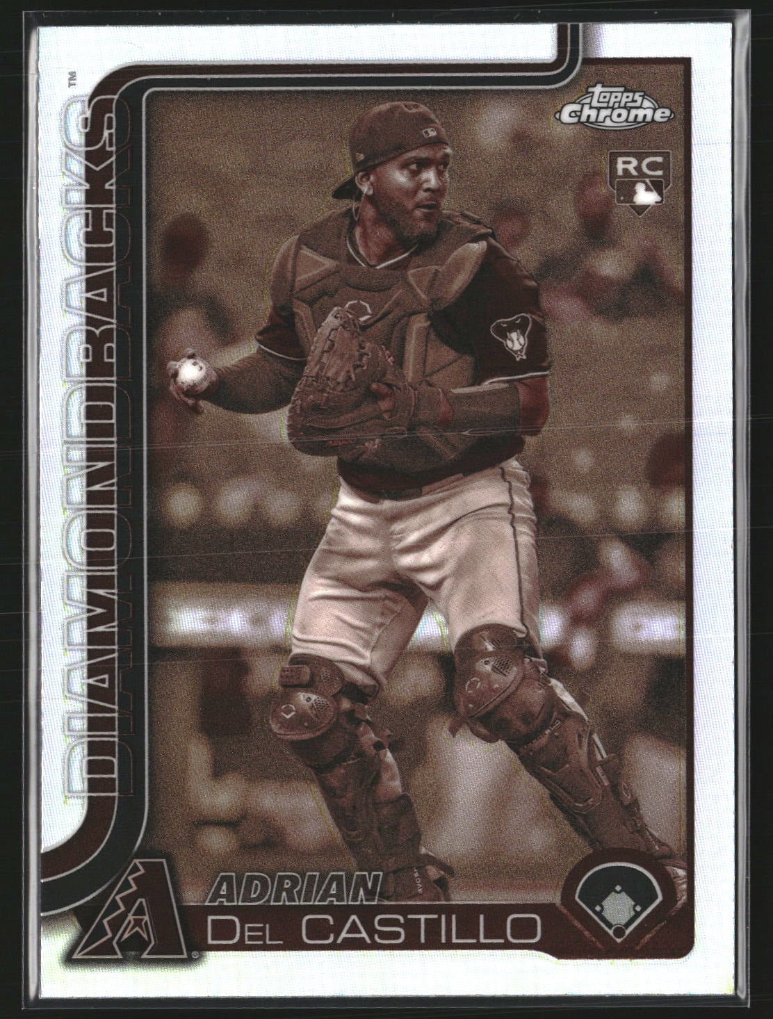 Adrian Del Castillo 2025 Topps Chrome 240 Sepia Refractor RC Diamondbacks