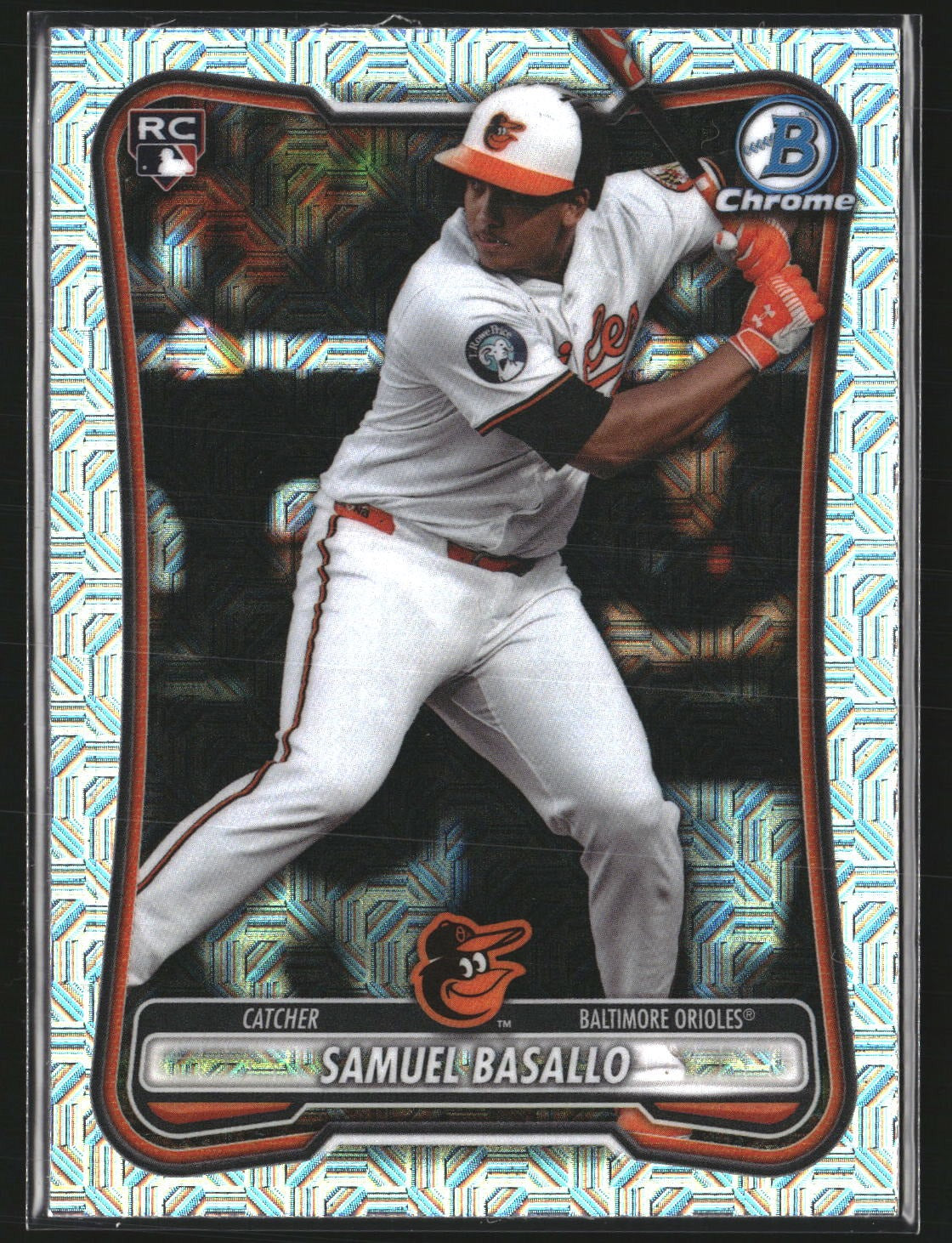 Samuel Basallo 2026 Bowman 93 Chrome Mojo Refractor RC RC Baltimore Orioles