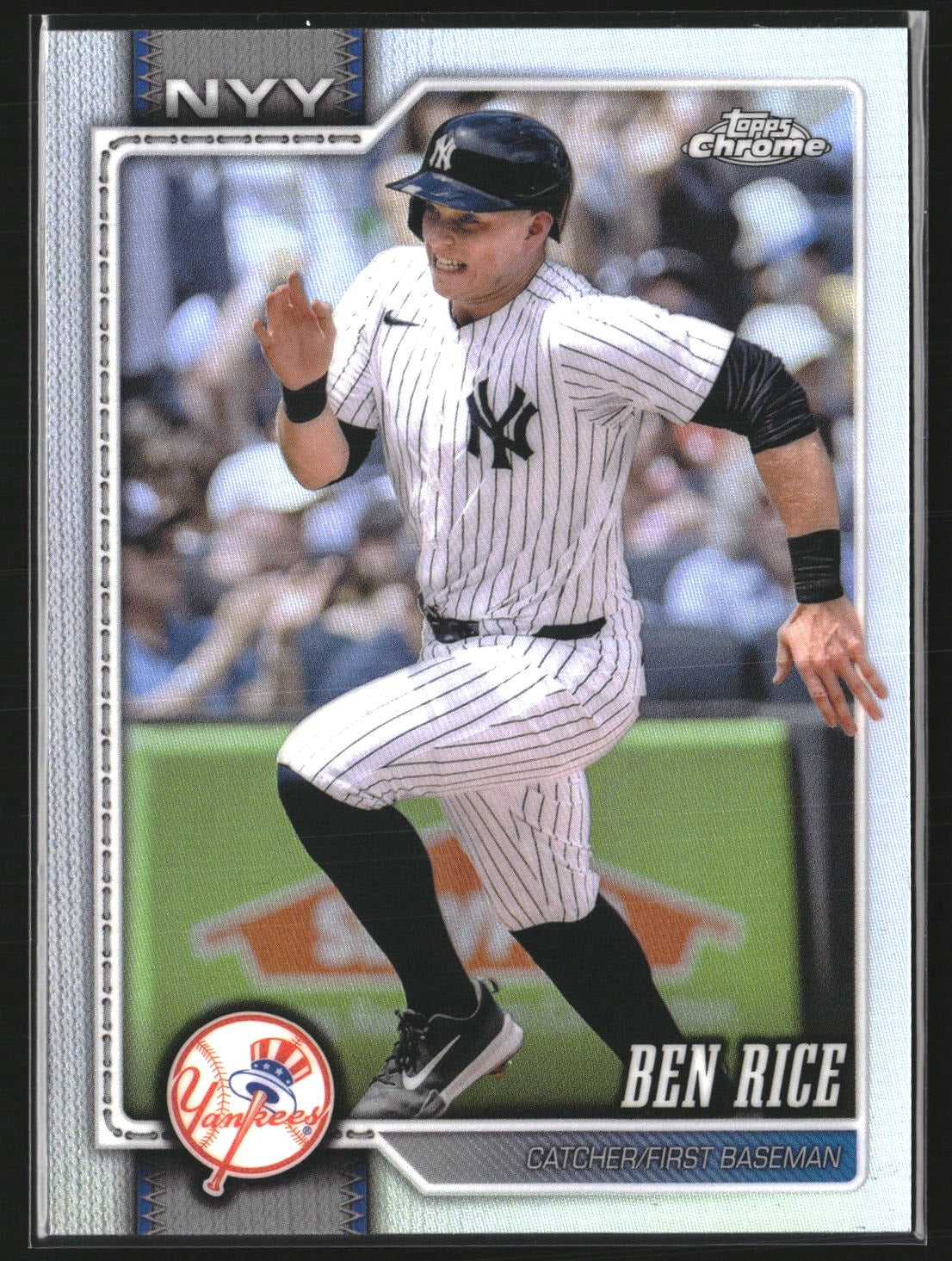 Ben Rice 2026 Topps Chrome 295 Refractor New York Yankees